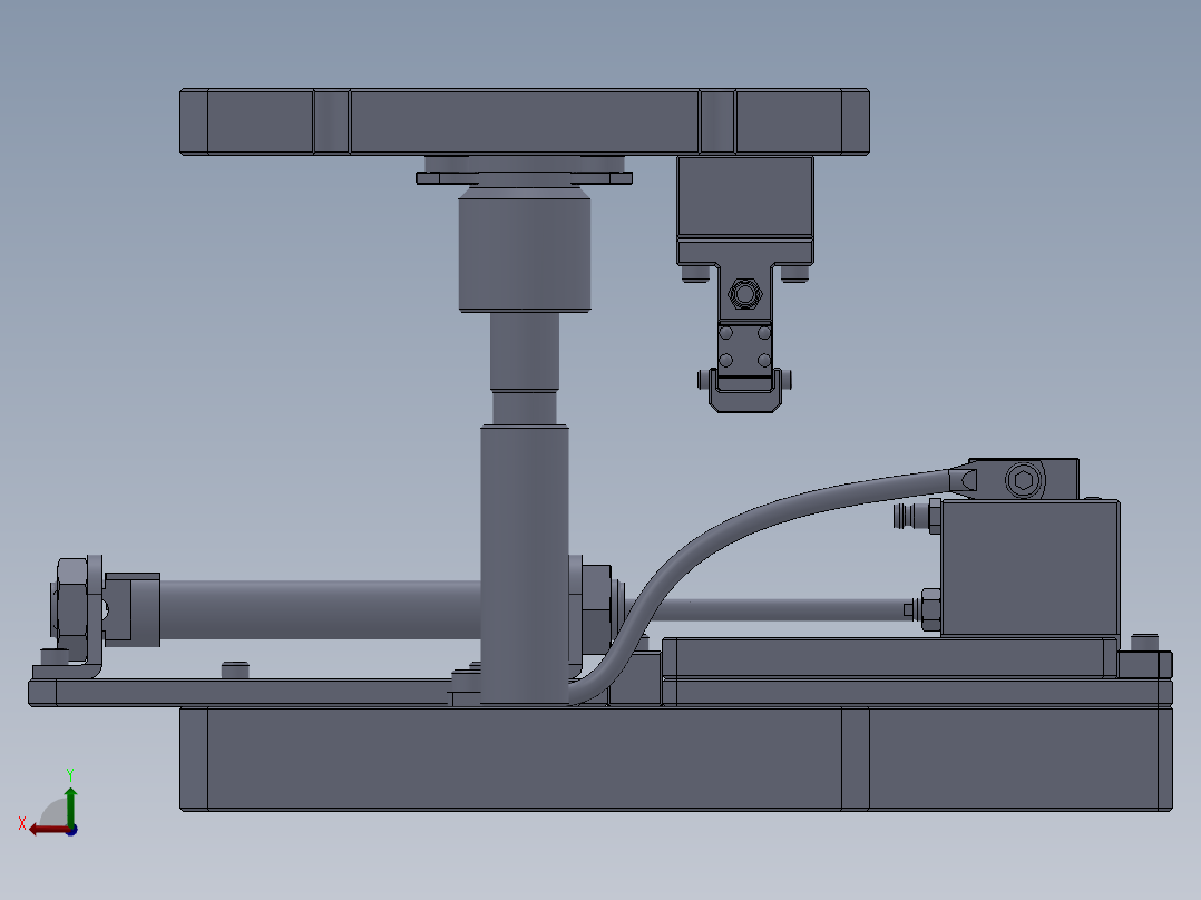 A3 气动夹具后视图