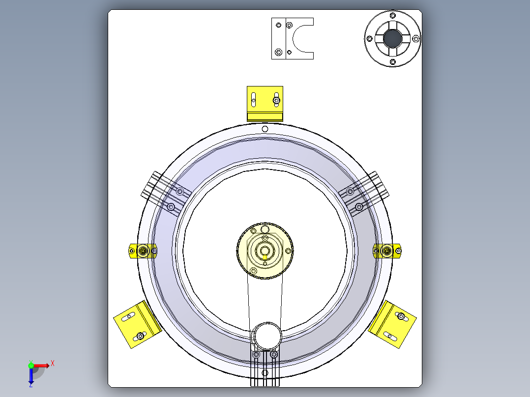 平行度测定工具俯视图