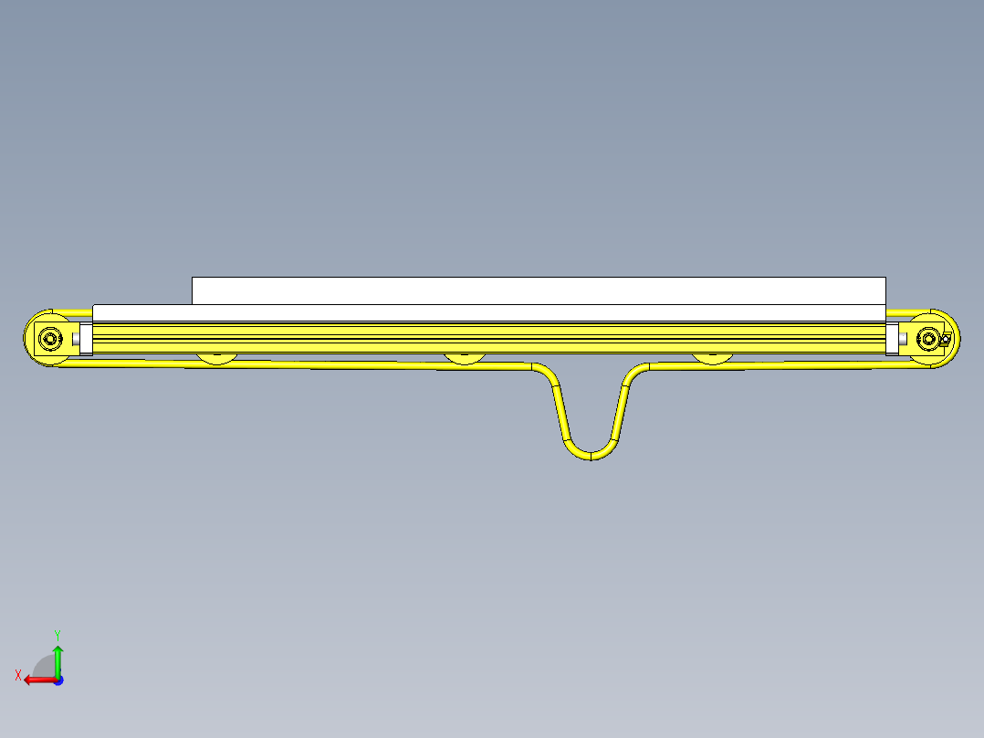 圆皮带输送机后视图