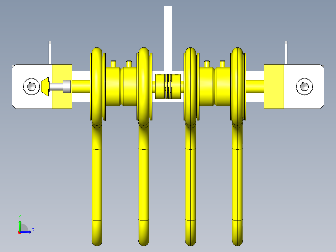 圆皮带输送机左视图