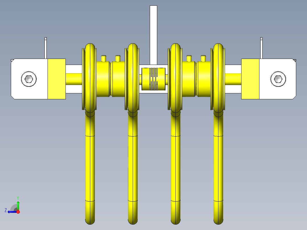 圆皮带输送机右视图