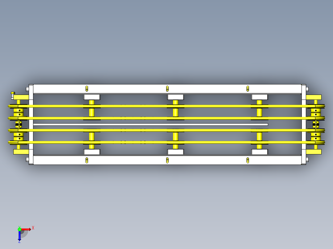 圆皮带输送机俯视图