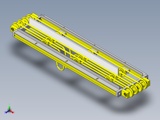 圆皮带输送机正等轴测缩略图
