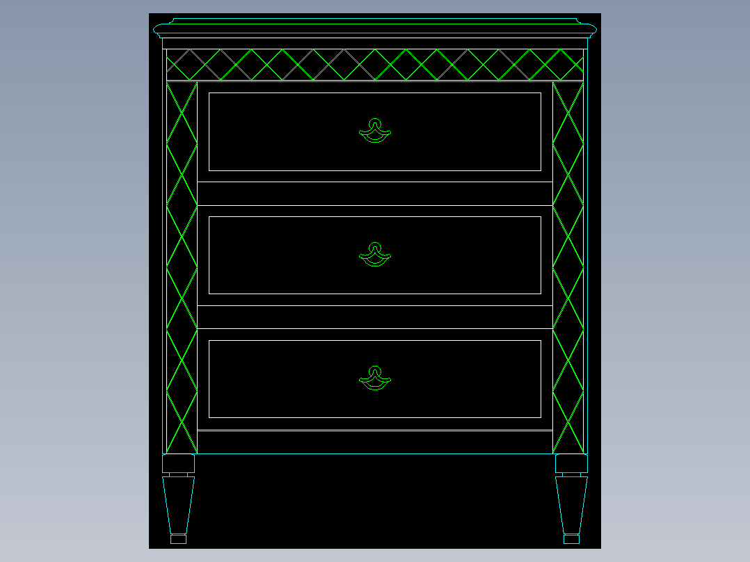 家装类CAD图块(四)-FH01026D