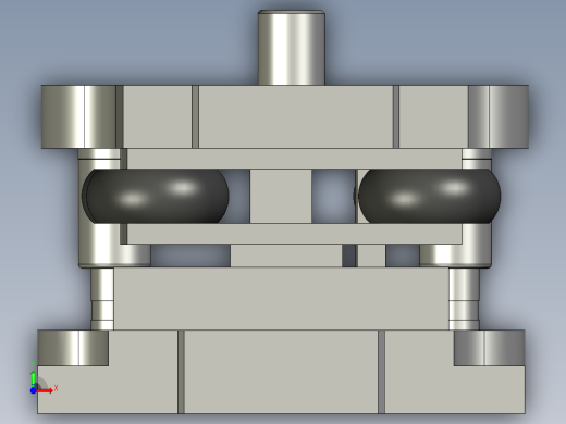 Z型件弯板Z形件冲压弯曲模具的设计含CAD图纸proE三维模型及说明前视缩略图
