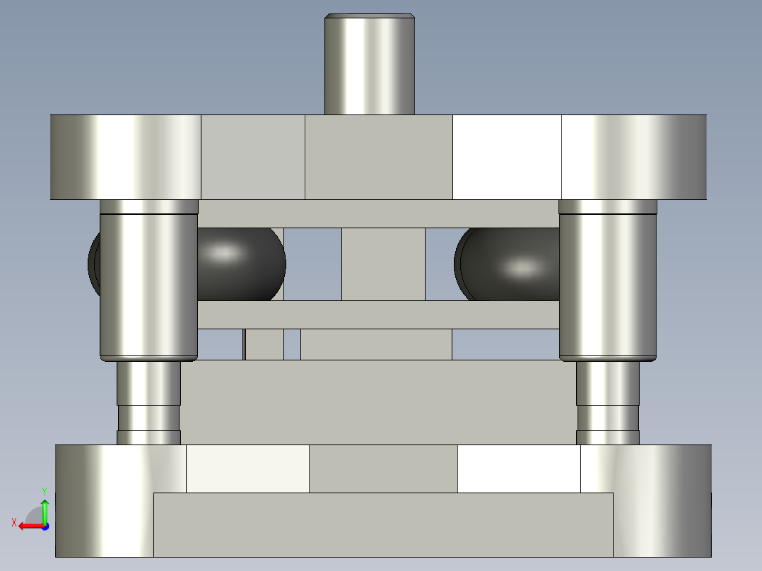 Z型件弯板Z形件冲压弯曲模具的设计含CAD图纸proE三维模型及说明后视图