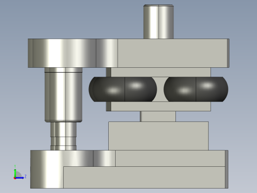 Z型件弯板Z形件冲压弯曲模具的设计含CAD图纸proE三维模型及说明左视缩略图