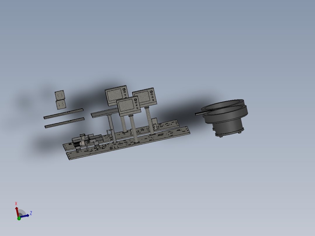 汽车连接器插端包装一体机sw2016可编辑