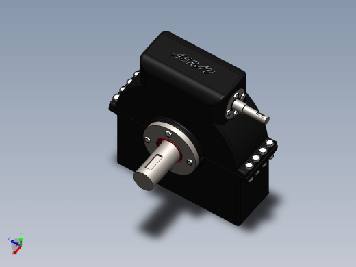 蜗轮蜗杆传动模型3D模型