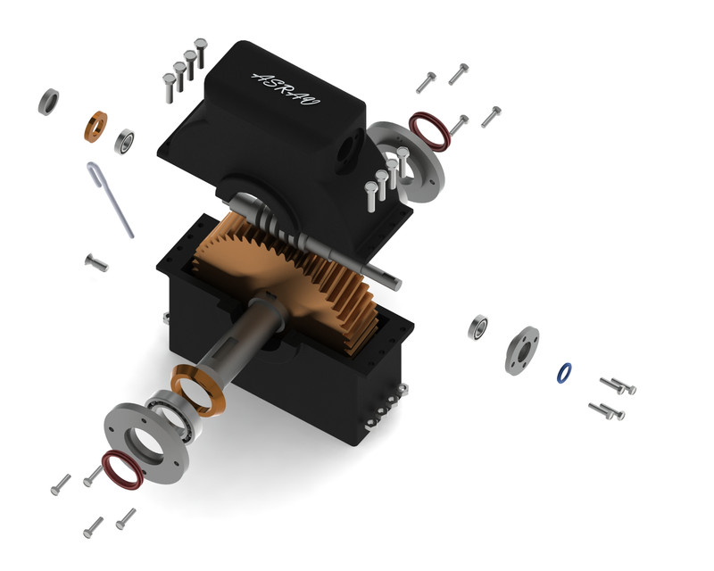 蜗轮蜗杆传动模型3D模型