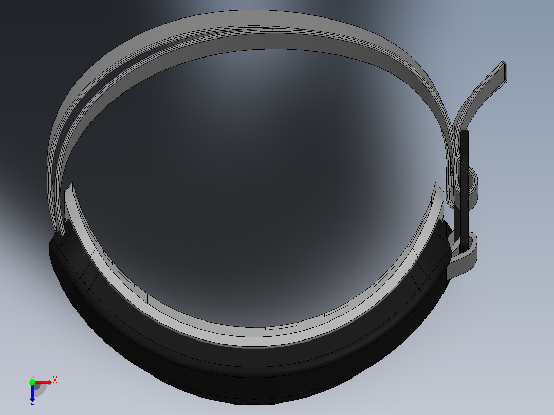 solidworks 护膝俯视图