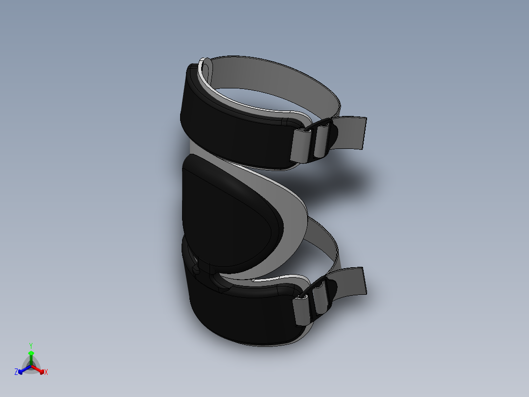 solidworks 护膝正等轴测图