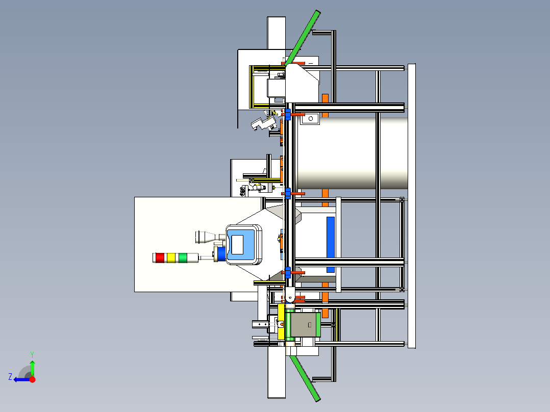 电子制造用热熔胶点胶系统右视图