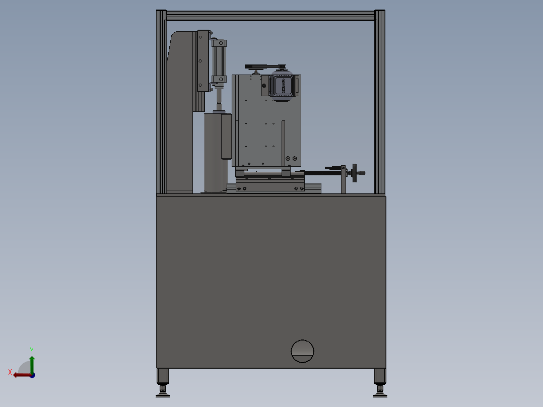 小型加工中心后视图