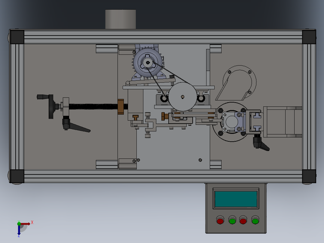 小型加工中心俯视图