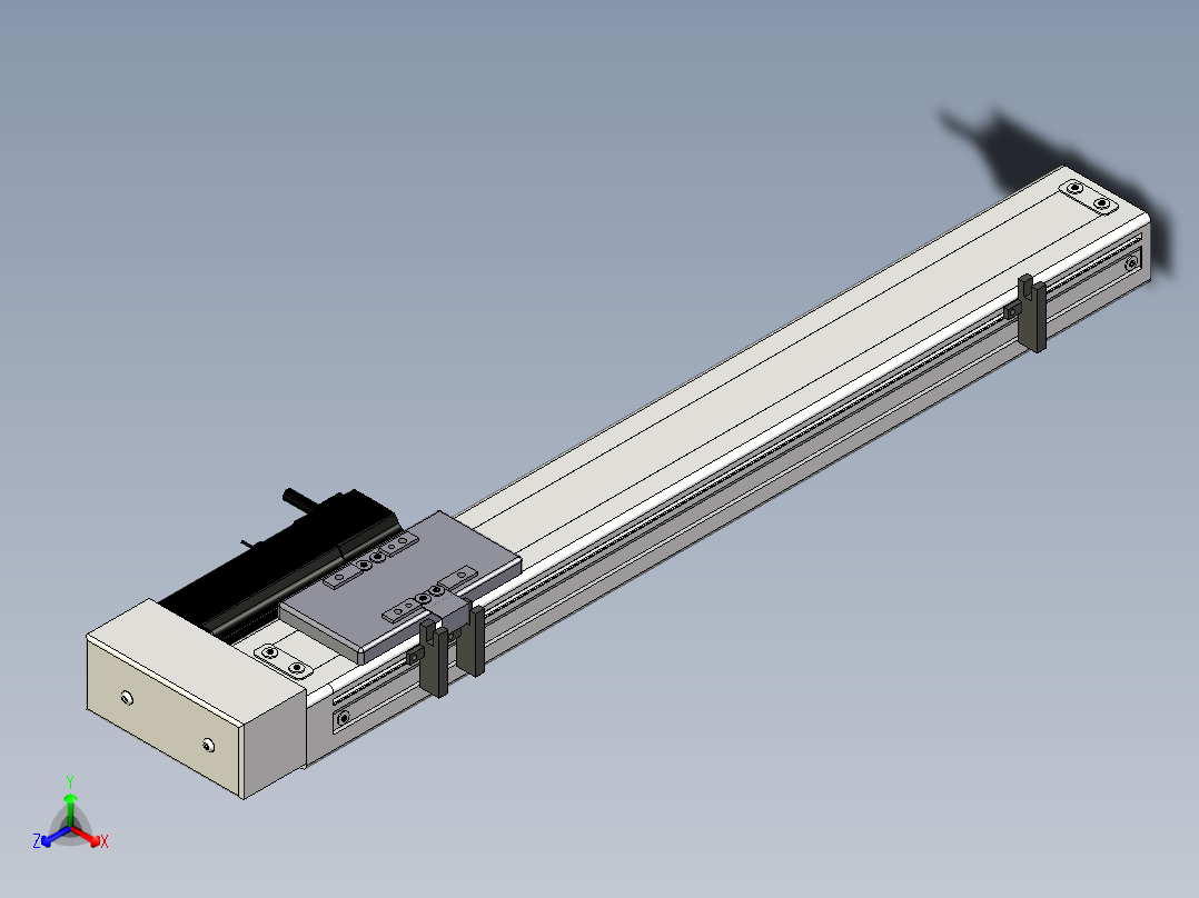 Toyo东佑达直线模组-ETH6-400-BR+煞車-M5主视图
