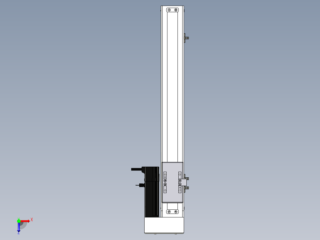 Toyo东佑达直线模组-ETH6-400-BR+煞車-M5俯视图