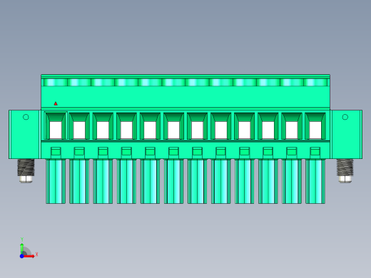 DEGSON 15EDG（公头） 3.5mm 螺钉锁紧，插拔式接线端子 FullPack-15EDGKBM-3.5-12P-14-00AH前视缩略图