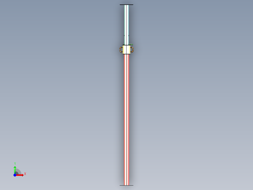 天花板千斤顶结构前视图