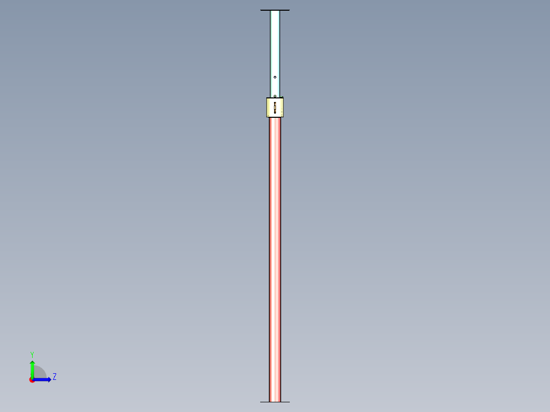 天花板千斤顶结构左视图