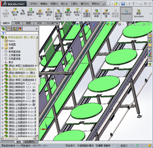单层倍速链组装线缩略图