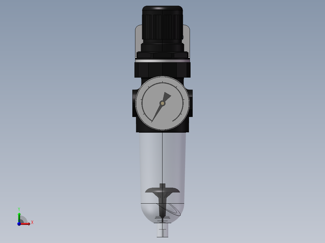 KIT REGULADOR FILTRO DRENO AUT. MAN. FIXAD. 1-8 (P1H-XXX)前视图