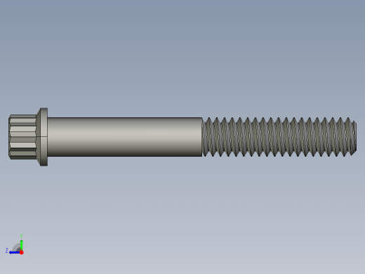 1-4in-20 2long 12-point screws.STEP右视缩略图
