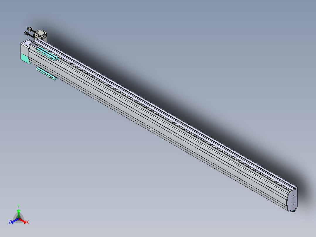 威洛博VBF同步带传动一般环境VBF14-L45-S1700-BLD-ZP40-C3主视图