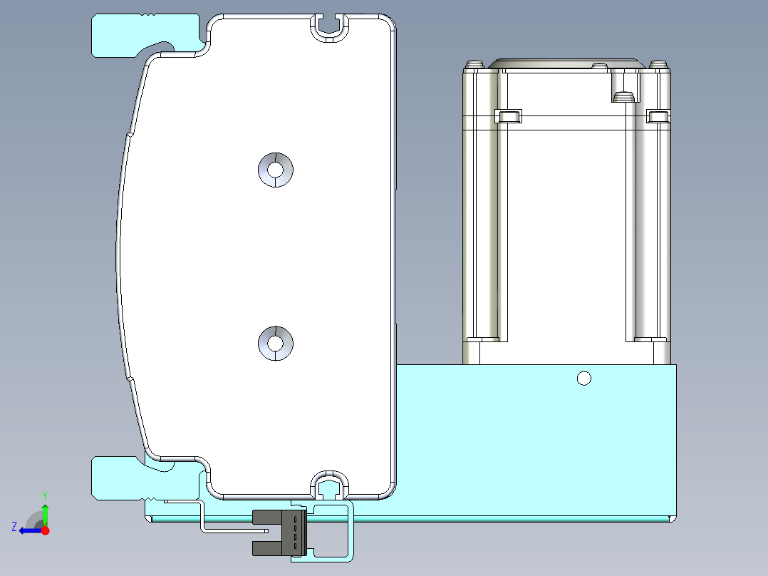 威洛博VBF同步带传动一般环境VBF14-L45-S1700-BLD-ZP40-C3右视图