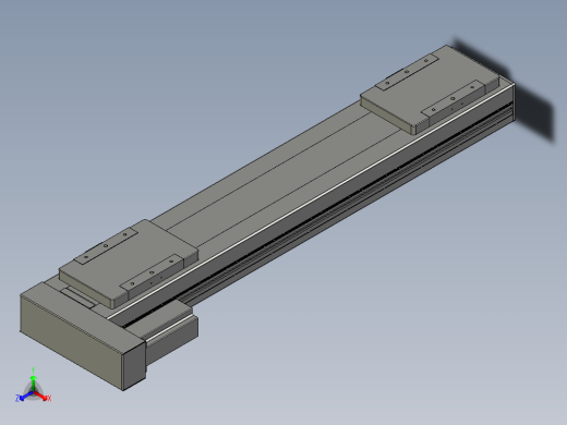 直线模组LHC14-S600-L设计图纸
