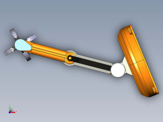 21-壁挂式机械爪三维建模图纸 CATIA设计 附stp格式前视缩略图