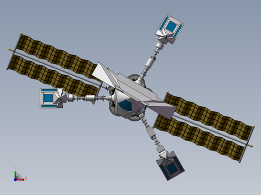 航天器宇宙飞船前视缩略图