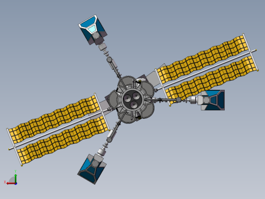 航天器宇宙飞船后视缩略图
