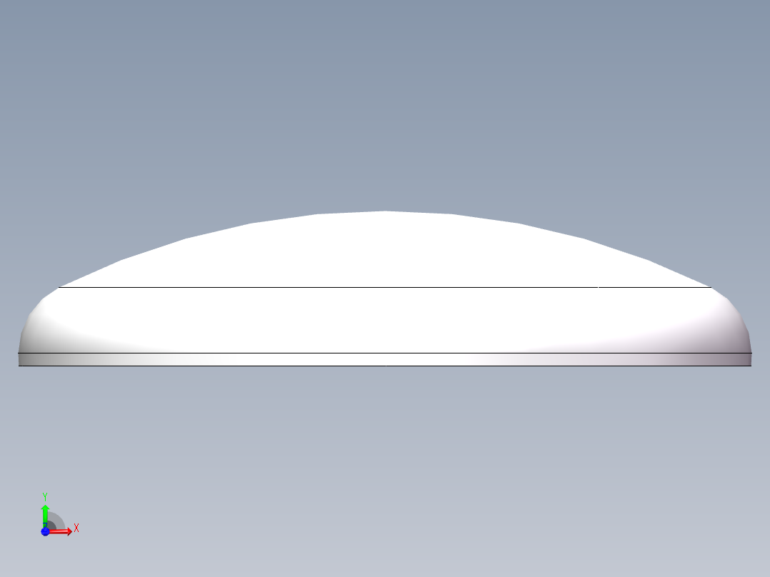 THB碟形封头DN2300前视图