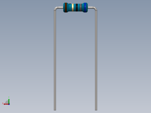 电容器 二极管 电阻器-Resistor 68 Ohm Blue后视缩略图