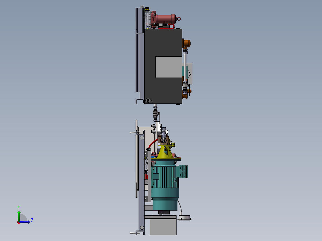 JX700-液压缸阀泵协同控制方法试验研究设计【含三维SolidWorks】左视图