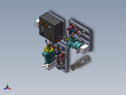 JX700-液压缸阀泵协同控制方法试验研究设计【含三维SolidWorks】正等轴测缩略图
