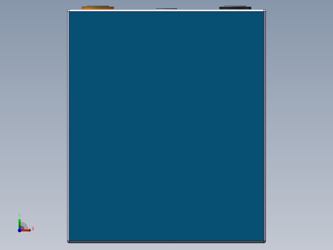 方形电芯210A前视图