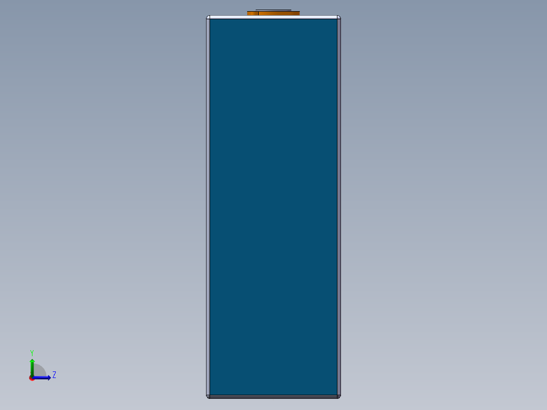 方形电芯210A左视图