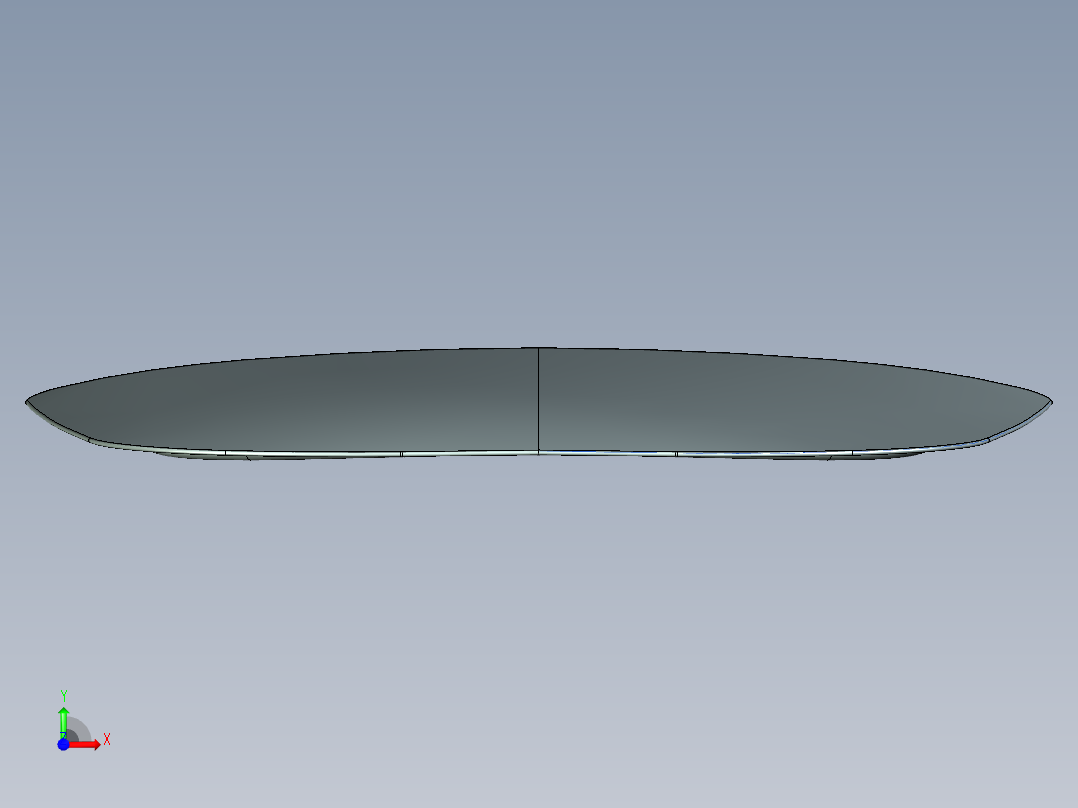 引擎盖内板概念--creo前视图