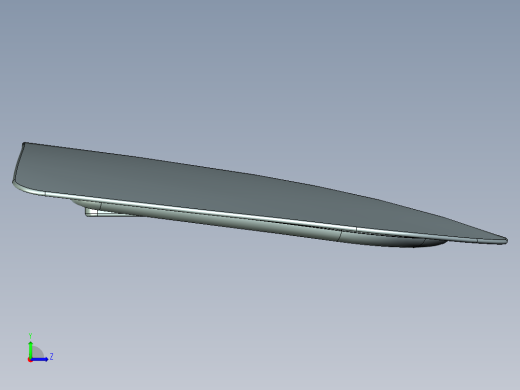 引擎盖内板概念--creo左视缩略图