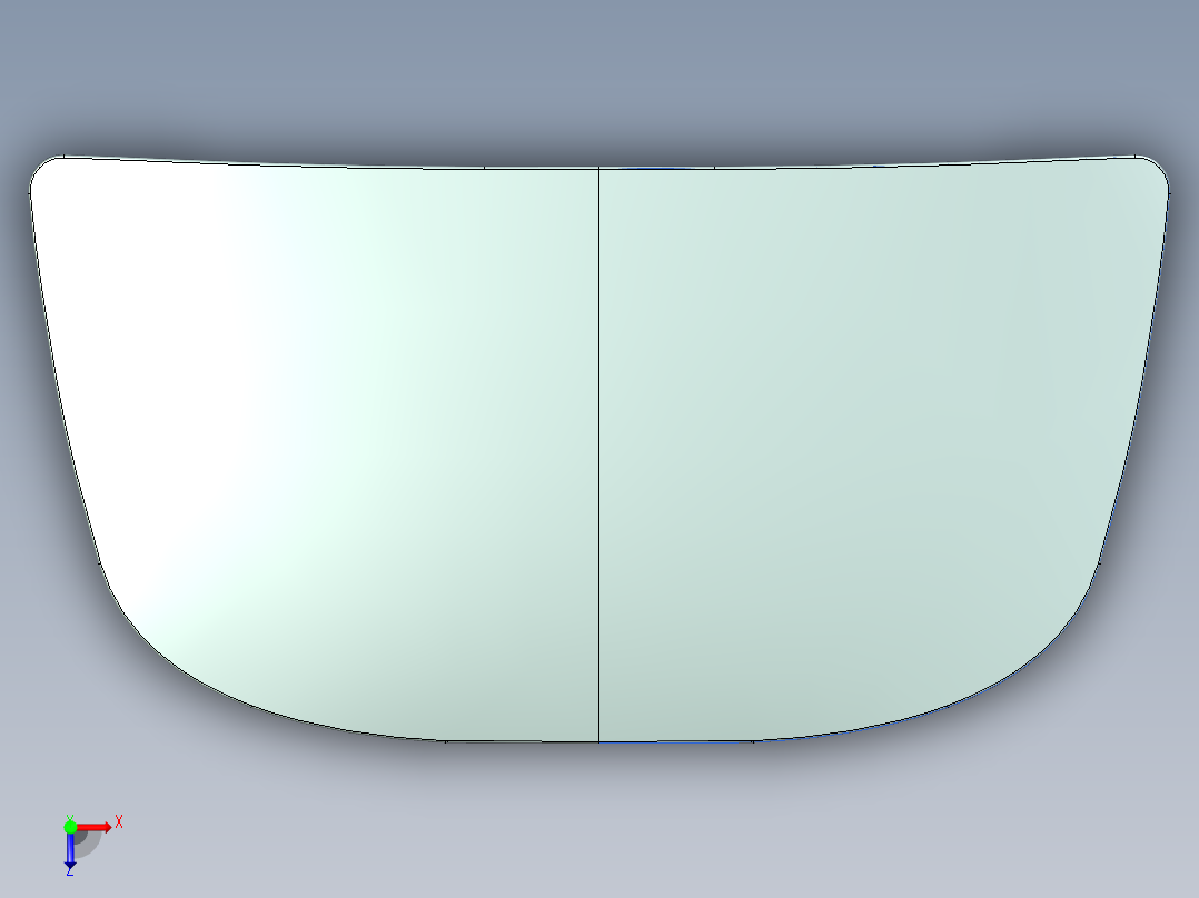 引擎盖内板概念--creo俯视图