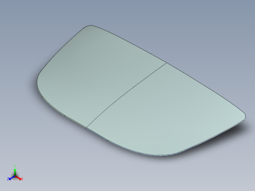 引擎盖内板概念--creo正等轴测缩略图