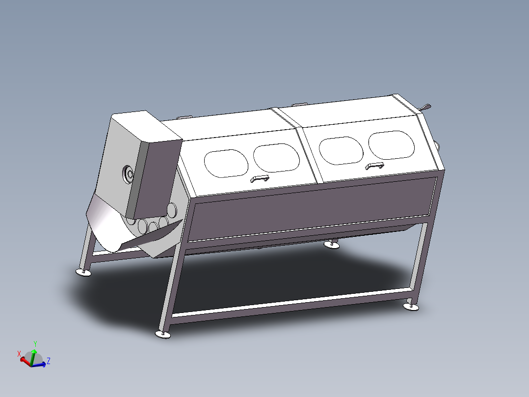 芋头清洗机（sw18可编辑+cad+说明书）