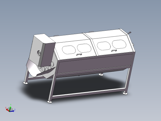 芋头清洗机（sw18可编辑+cad+说明书）