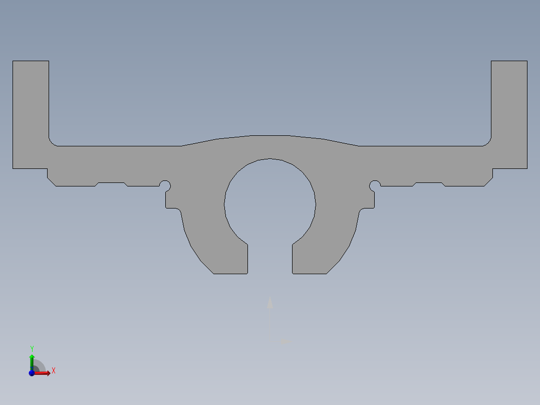 直线模组LHA22-2设计图纸前视图