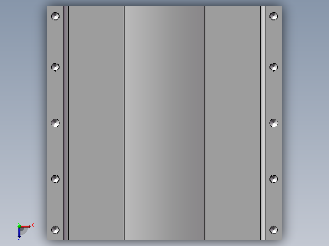 直线模组LHA22-2设计图纸俯视图