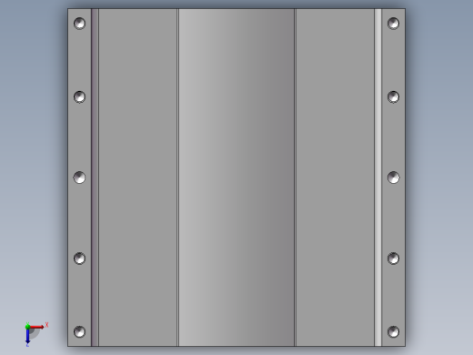 直线模组LHA22-2设计图纸俯视缩略图