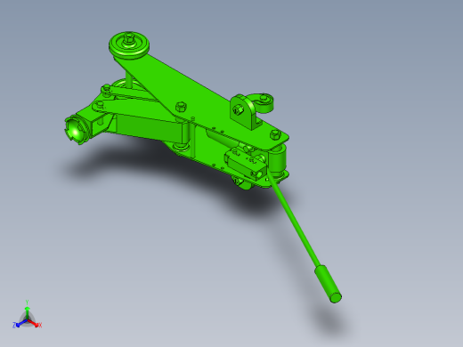 手动卧式千斤顶设计三维sw