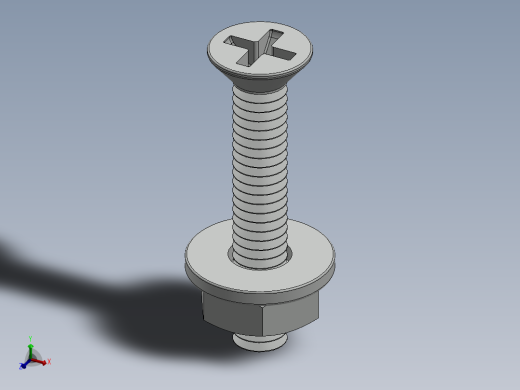 紧固件-No.8-32 Flathead-01